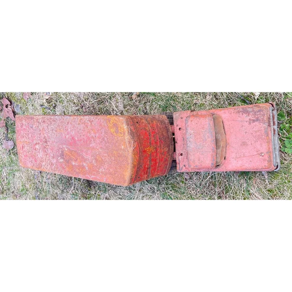 Vintage Structo Pressed Steel Semi Truck & Livestock Trailer 1950s Rustic Farm